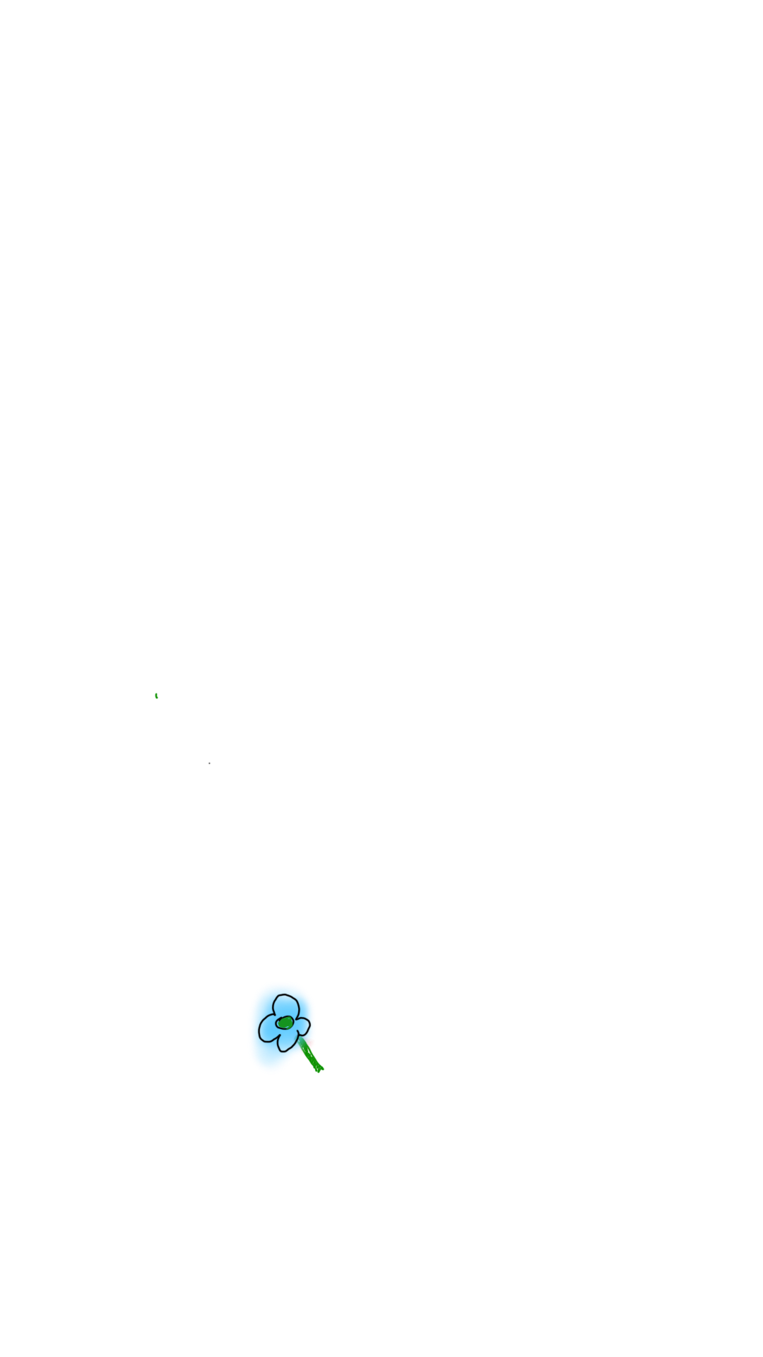 A glowing flower